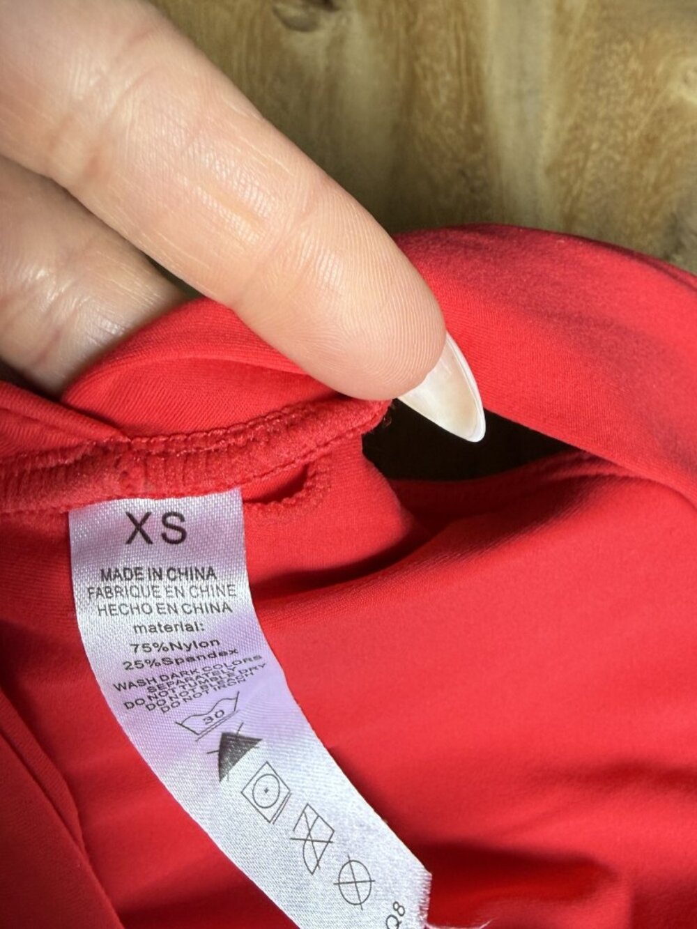 Red Crossover Strap Sports Bra and High Rise Legging Set Size XS - Picture 8 of 8